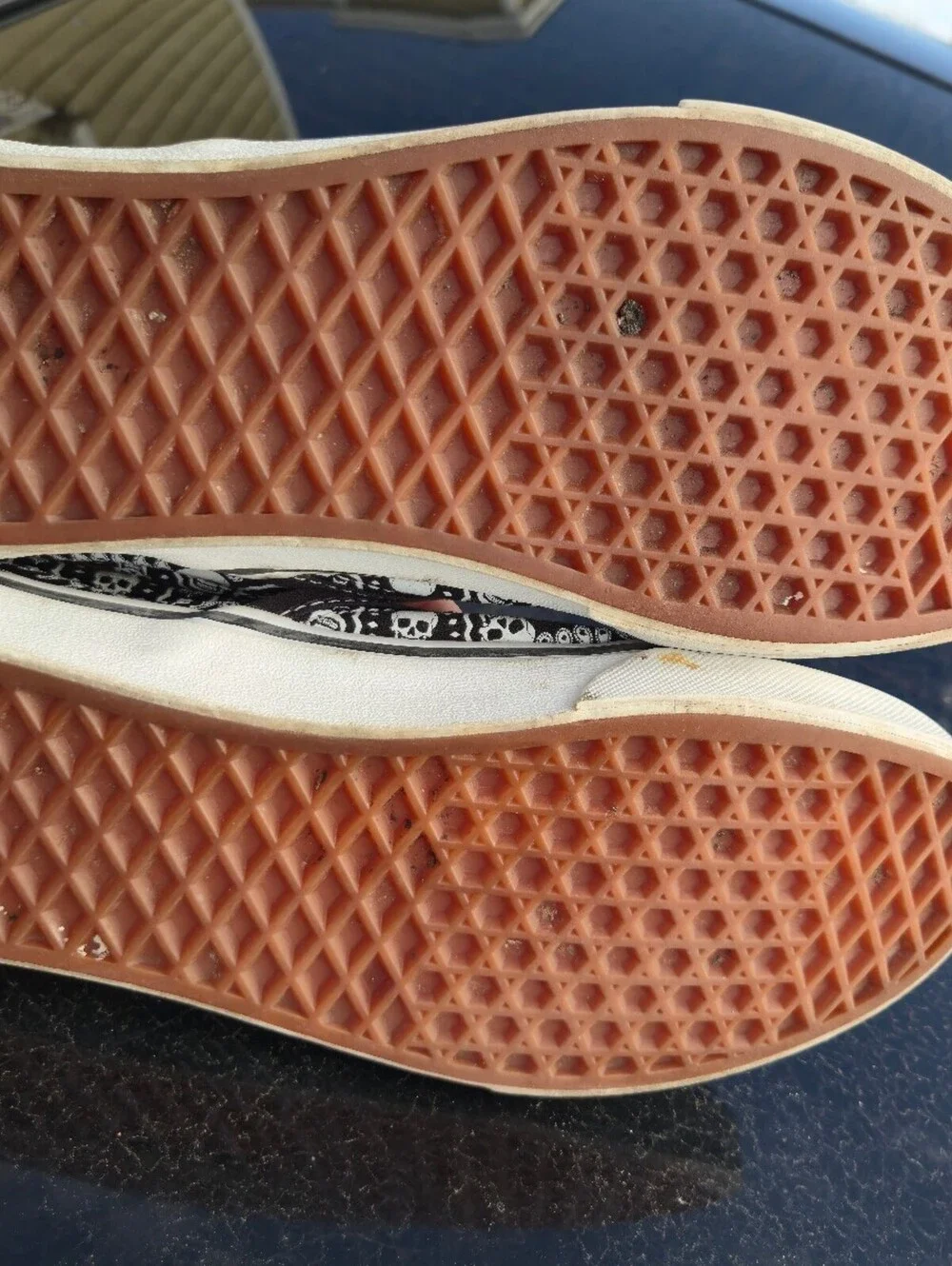 Vans Slip-On Shoes with Skull and Paisley Print, Size 7 Men's / 8.5 Women's